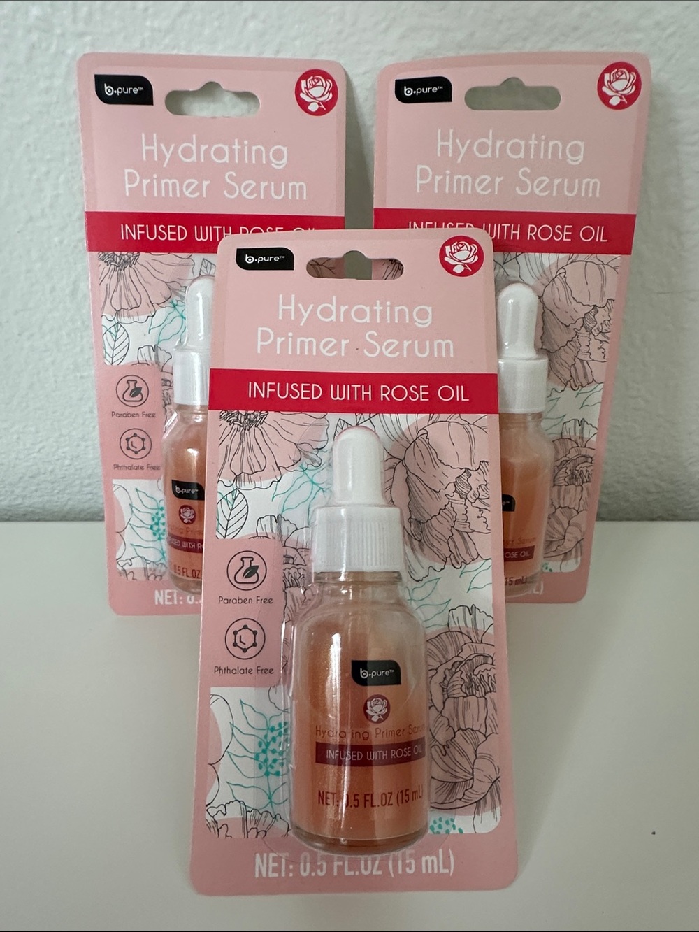 Hydrating Primer Serum - Infused with Rose Oil - b Pure Skincare NEW